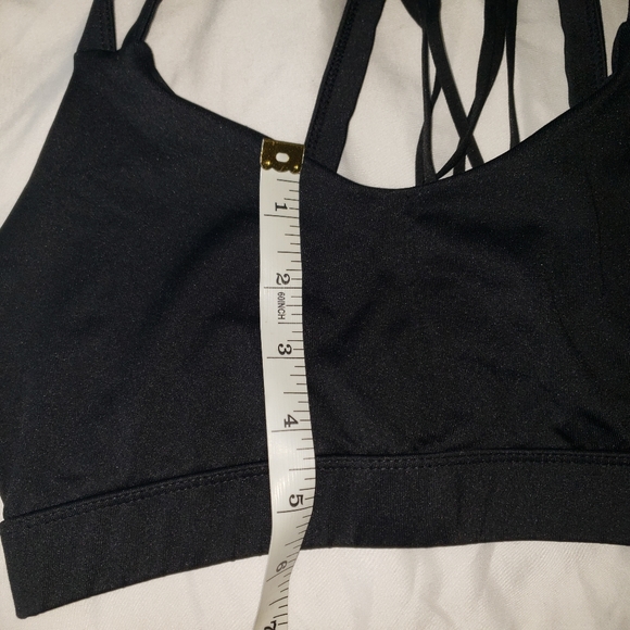 Champion Brand Black Sport top with designed crossed back cut out - Picture 4 of 5